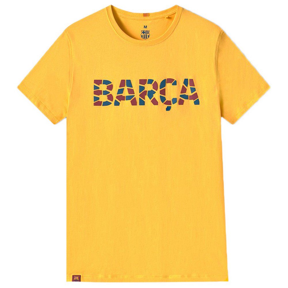 BarÇa Trencadis Short Sleeve T-shirt Gelb 10 Years Junge von BarÇa