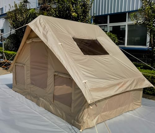 Baralir Aufblasbares Zelt, Camping Zelt 4 Personen, Wasserdicht, Anti-UV und Windfest, Ideal für Familien Outdoor Camping von Baralir