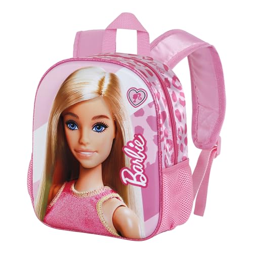 Barbie Fashion-Kleiner 3D Rucksack, Rosa, 26 x 31 cm, Kapazität 8,5 L von Barbie