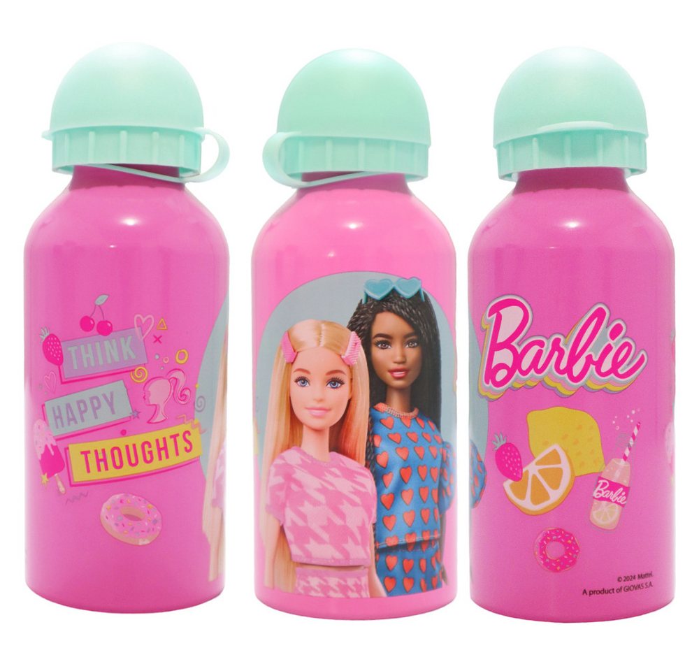 Barbie Trinkflasche Barbie Kinder Sport Aluminium Wasserflasche Flasche 400 ml von Barbie