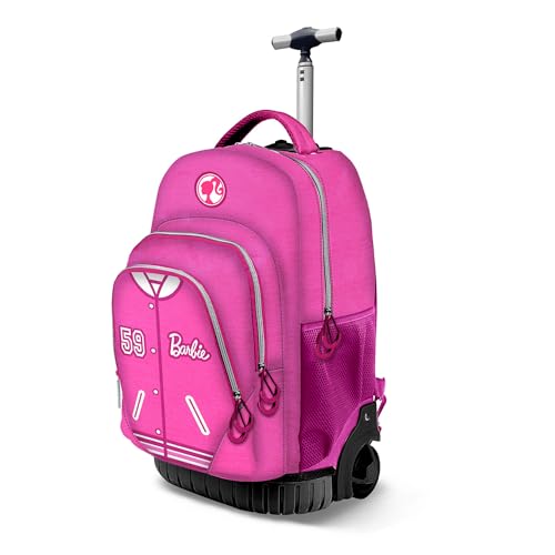 Barbie Varsity-Fan GTS Trolley-Rucksack, Rosa, 32 x 47 cm, Kapazität 39 L von Barbie