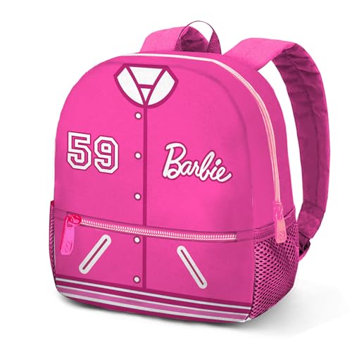 Barbie Varsity-Sweet Rucksack, Rosa, 26 x 33 cm, Kapazität 9,5 L von Barbie