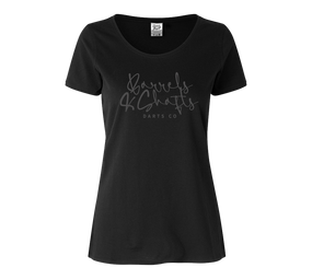 Barrels and Shafts Damen T-Shirt - Schwarz von Barrels & Shafts