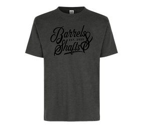 Barrels and Shafts T-Shirt - Graphit Grau von Barrels & Shafts
