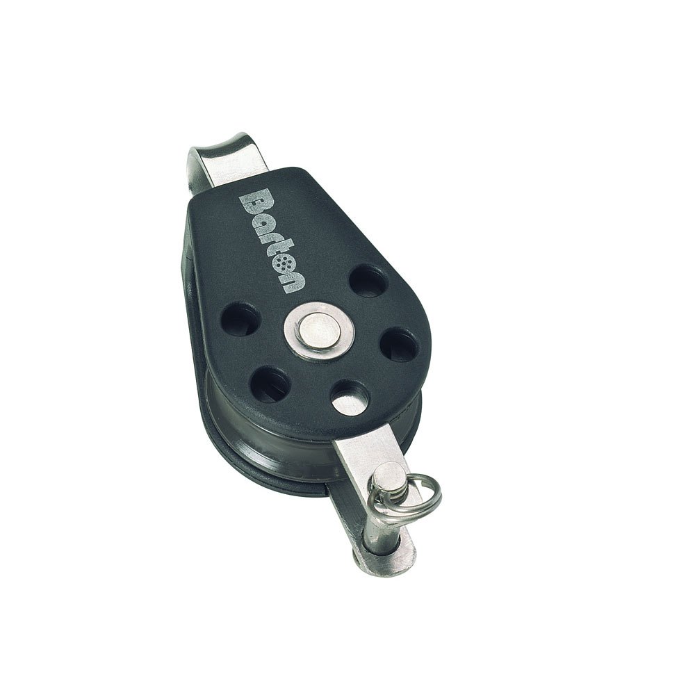 Barton Marine 385kg 10 Mm Single Fixed Pulley With Rope Support Silber 45 x 107 mm von Barton Marine