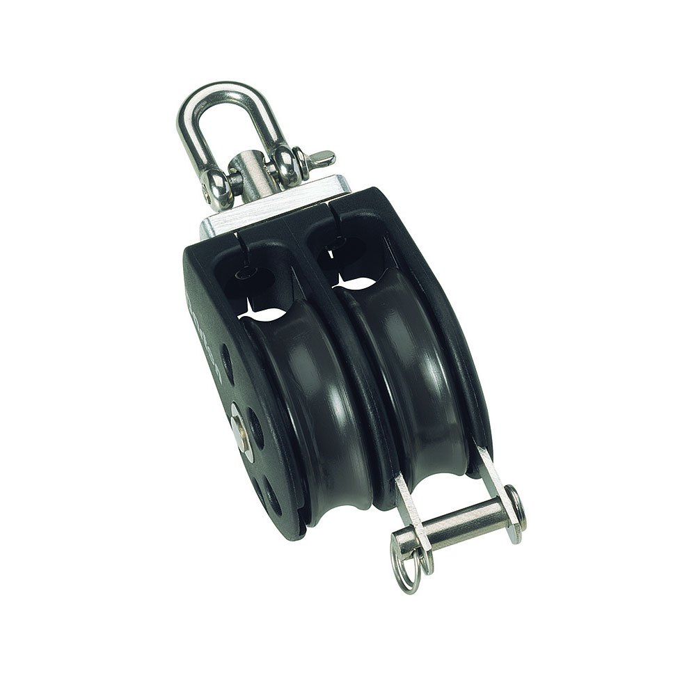 Barton Marine 630kg 12 Mm Double Swivel Pulley With Rope Support Silber 45 x 162 mm von Barton Marine
