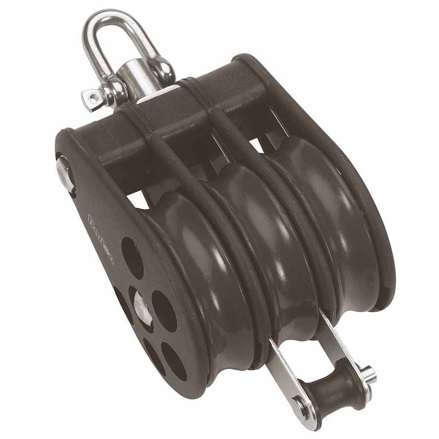 Barton Marine T7 Triple Swivel Pulley With Becket Silber von Barton Marine