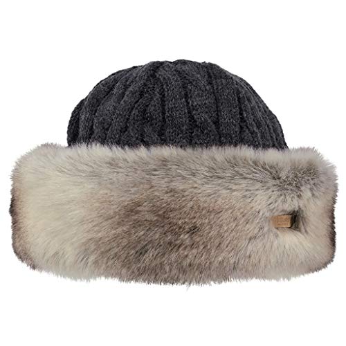 Barts Damen Fur Cable Baskenmütze, Mehrfarbig (Rabbit), One Size (Herstellergröße: Unica) von Barts