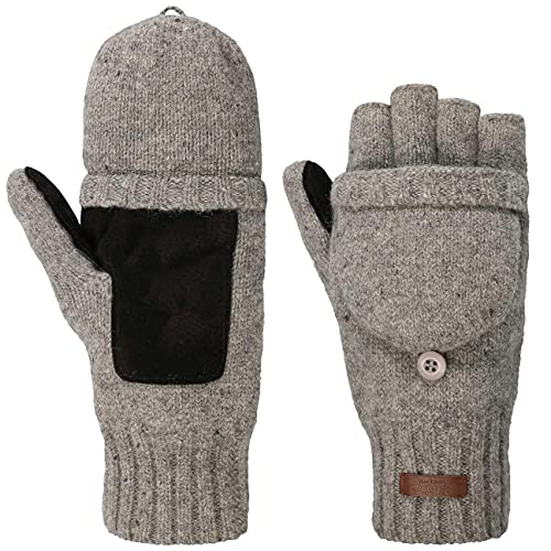 Barts Handschuhe Klapp-Fäustlinge Haakon Bumgloves 0094 heather grey 02 M/L von Barts