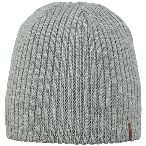 Barts Herren Wilbert Beanie Baskenmütze, Grau (Heather Grey 0002), One Size (Herstellergröße: Uni) von Barts