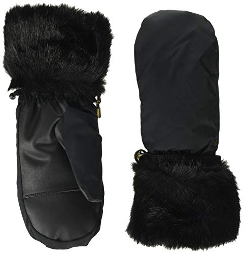 Barts wasserabweisende Fäustlinge Empire Skimitts Handschuhe mit Kunstfell 2825 Black 01 L/9.0 von Barts