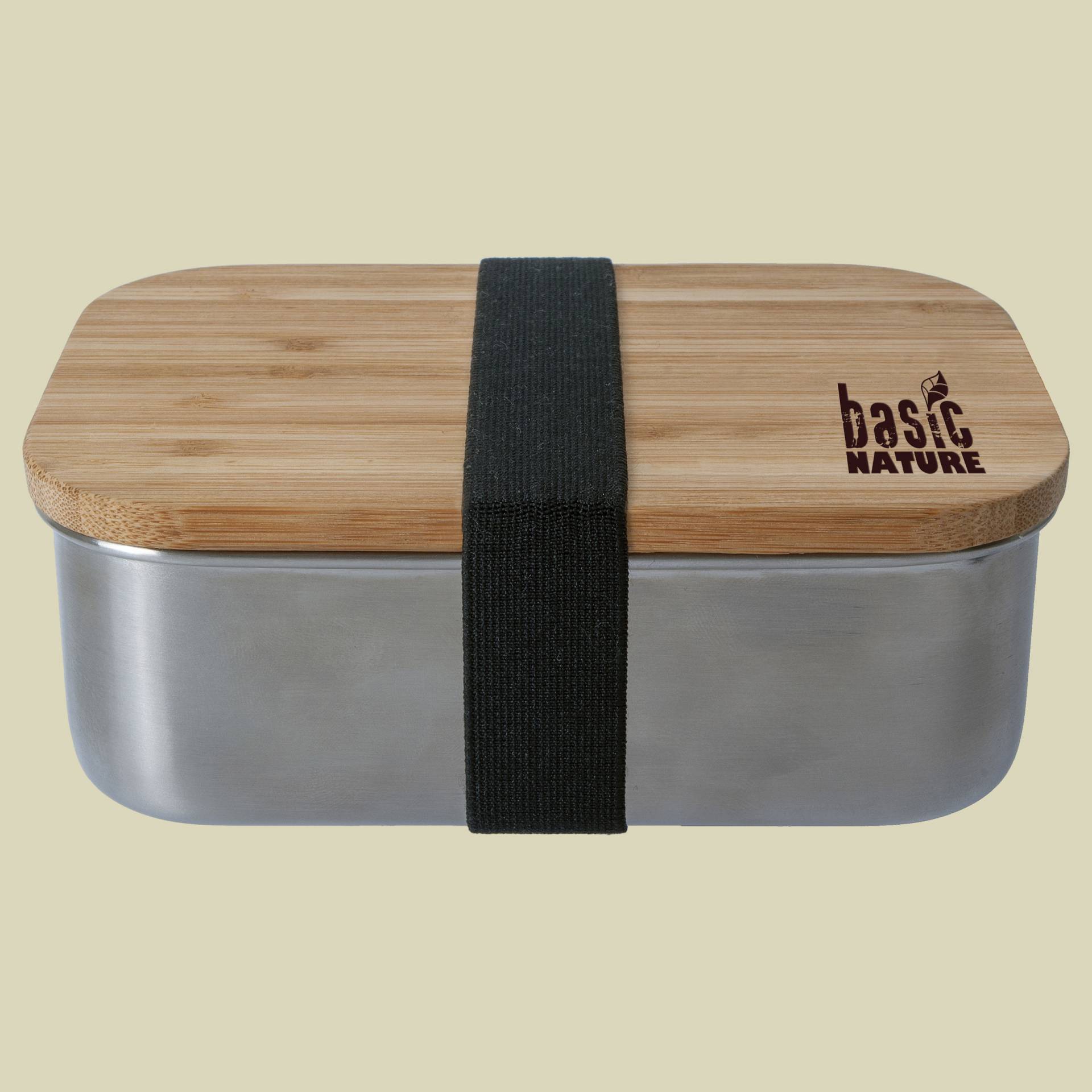 BasicNature Lunchbox Bamboo Volumen 0,8 L Farbe edelstahl von Basic Nature