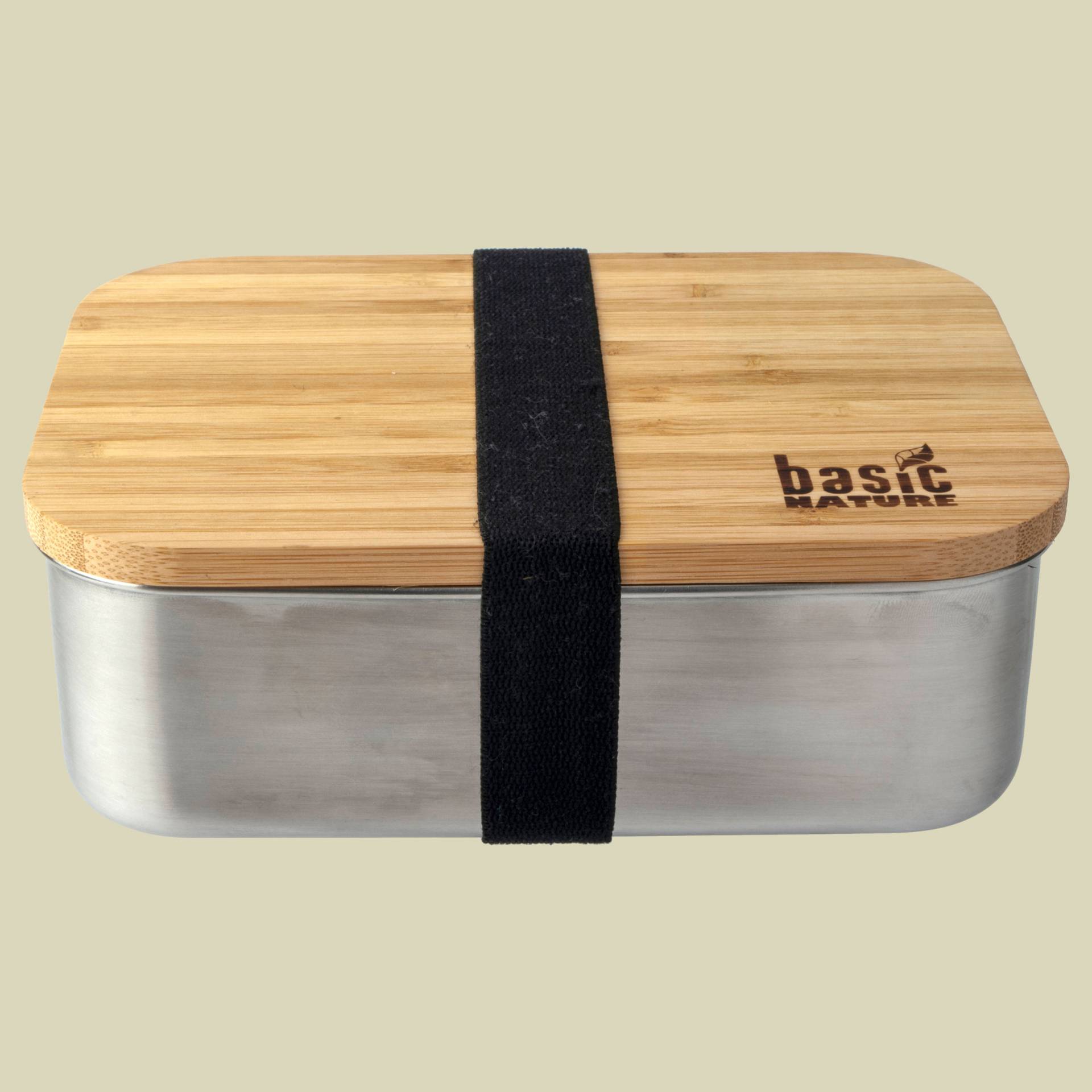 BasicNature Lunchbox Bamboo Volumen 1,2 L Farbe edelstahl von Basic Nature