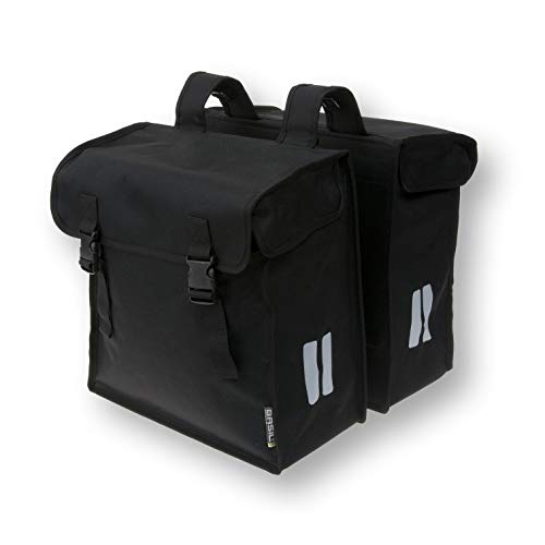 Basil Doppelpacktasche Mara XXL Fahrradtasche, Black, 36 cm x 16 cm x 45 cm von Basil