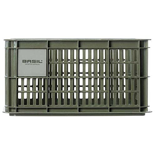 Basil Front Basket Crate S Plastic, Capacity: 17,5l U.a. passend für V.R.-Transportträger, geeignet für MIK, Racktime, von Basil