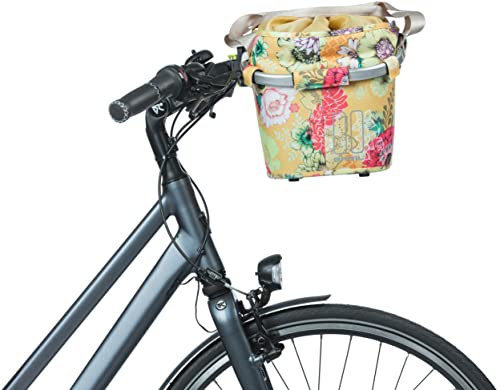 Basil Double Bicycle Bag Bloom Field Honey Yellow - 28-35 Liter - Recycled PET Polyester Ohne MIK von Basil