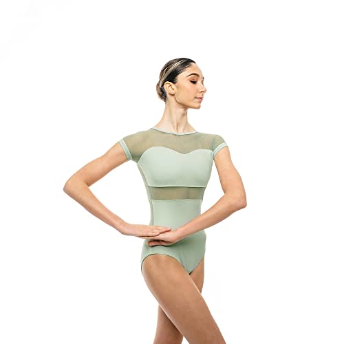 Basilica Dancewear Damen Marian Gymnastikanzug, Olivgrün, XS von Basilica Dancewear