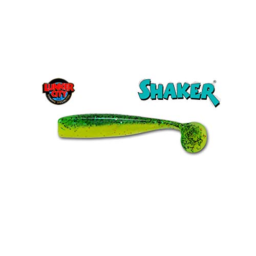 Bass Assassin Lunker City 6" Shaker - Fire Perch von Bass Assassin