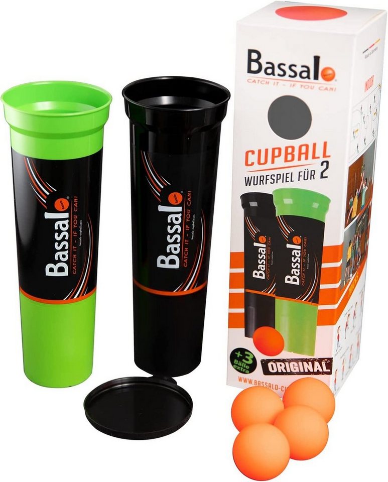 Bassalo Spielball Cupball 2er Starter-Set Plus - 2 Becher, 4 Bälle, Spielanleitung, Outdoor und Indoor, Made in Germany von Bassalo