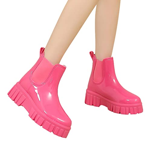 Bastwahl Gummistiefel Unisex Herren Damen Wasserdicht rutschfest Halbhocher Regenstiefel - Stiefel Safety Gummi Gummischuhe Gummistiefel Regenschuhe Outdoor Garten von Bastwahl