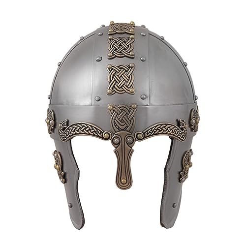 Battle-Merchant Alt-Nordischer Drachenhelm - Wikinger Helm aus Stahl Nasalhelm von Battle-Merchant
