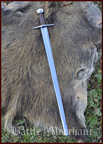 Mittelalterliches Einhandschwert, geschmiedet, für leichten Schaukampf von Battle-Merchant - Echtes Schwert Metall Erwachsene von Battle-Merchant
