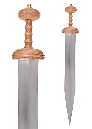 Battle-Merchant Tiberius Schwert - Römerschwert, mit verzierter Scheide Echt Metall Erwachsene von Battle-Merchant