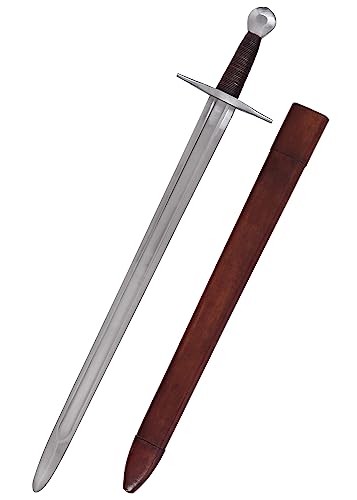 Battle-Merchant Wikingerschwert mit Scheide | Schaukampf Wikinger Schwert aus dem 11 Jahrhundert | Schaukampftaugliches Schwert für Erwachsene aus gehärtetem Stahl von Battle-Merchant
