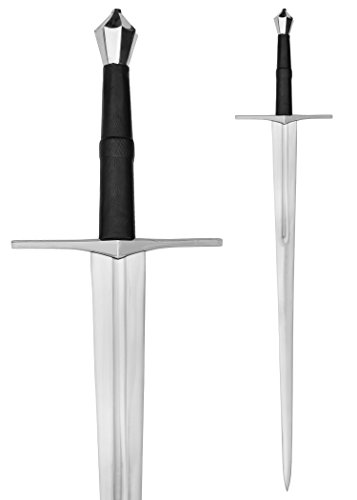 Battle-Merchant Zweihänder Schwert - geschmiedet - 114cm echt Metall Dekoschwert Mittelalter Ritterschwert Erwachsene von Battle-Merchant