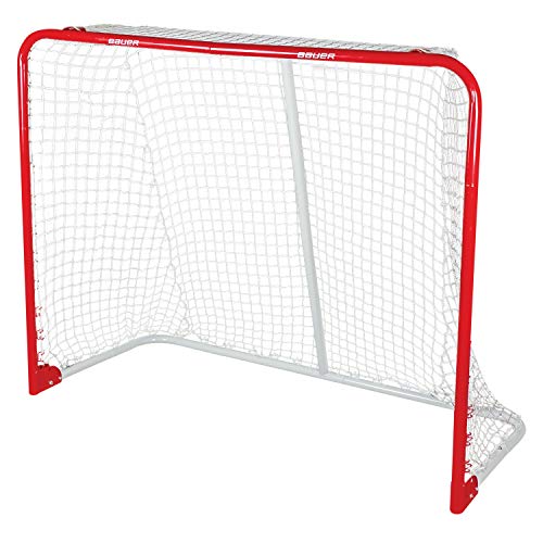 Bauer Deluxe Rec Steel Goal 54" Streethockey Tor, rot, 137 x 112 x 61 cm von Bauer