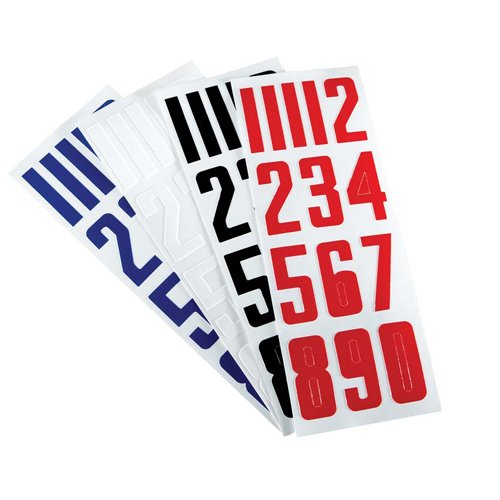 Bauer Helmnummern Set - (Nr. 0 - 9) - Einzel Set , Farbe:blau von Nike