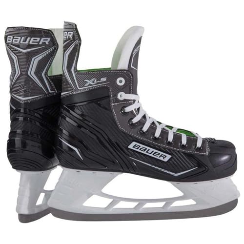 Bauer Unisex – Erwachsene Herren Schlittschuhe X-LS für Eishockey, Eislaufschuhe Größe 42 Edelstahlkufen, schwarz von Nike