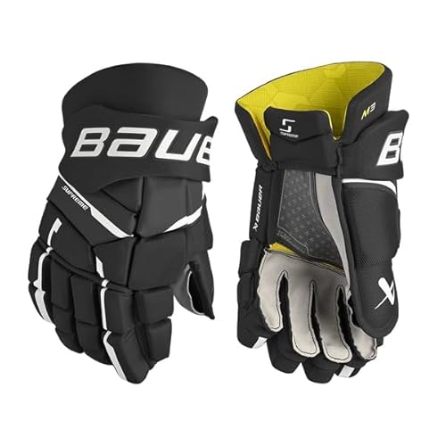 Bauer Supreme M3 Handschuhe Intermediate, Größe:12 Zoll, Farbe:schwarz/weiß von Bauer
