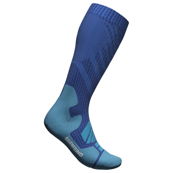 Bauerfeind Sports - Outdoor Merino Compression Socks - Kompressionssocken Gr 38-41 - L: 41-46 cm blau von Bauerfeind Sports
