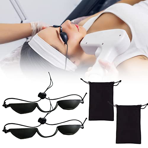 Solarium Schutzbrille,UV Brille,Solariumbrille UV Solarium Schutzbrille Sonnenschutz Brille für Sonnenbank Beauty Patienten Sonnenbrille IPL Behandlung LED Lichttherapie,Sonnenschutzbrille,2PCS von Bavooty