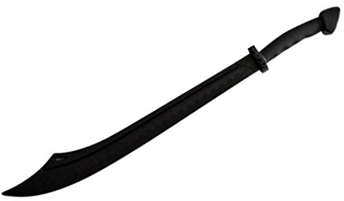 Bay Kung Fu Säbel (DAO) TPR Kunststoff schwarz ca 85cm Wing Tsun Tai Chi Trainingsmesser Kunststoff Schwert Säbel Chinesische Messer von Bay Sports