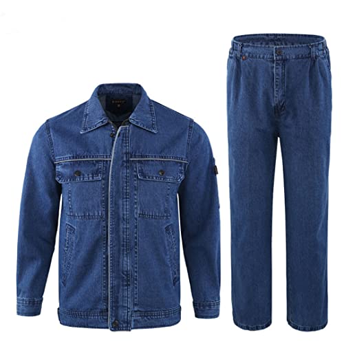 Herren Uniform Jeans Sets Kleidung Langarm Jacke Slim Cowboy Zweiteilige Herrenkleidung Denim Anzüge von Bciopll