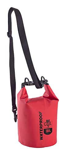 Isolierte wasserdichte Kühltasche in Rot Mini - ideal für Kosmetik oder Medizin, 17 cm Ø x 30cm H, 3 L Volumen von Be Cool