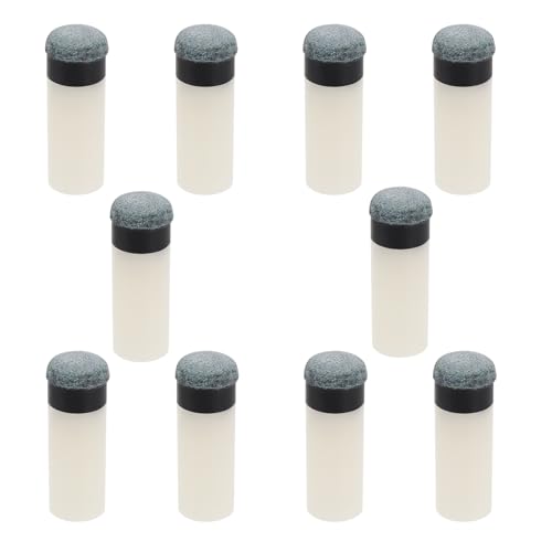 Be In Your Mind 10 Kits 12MM Billard Queue-Spitzen mit Pool-Queue-Ferrulen für Snooker-Pool-Queues Anschraubbare Spitzen Snooker-Ersatzzubehör von Be In Your Mind