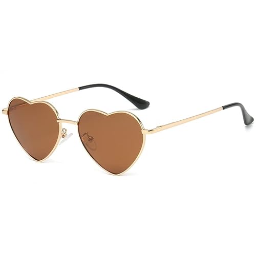 BeNtLi Retro-Sonnenbrille In Liebesform, Personalisierte Street-Hip-Hop-Dekorationsbrille, Urlaubsparty-Strandbrille, Geeignet Für Männer Und Frauen (4) von BeNtLi