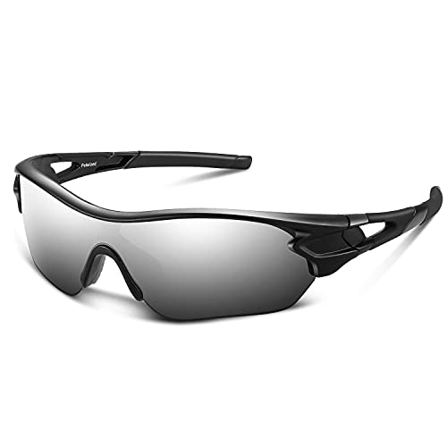 Bea CooL Sportbrille Sonnenbrille Herren, Polarisierte Sport Brille mit UV400 Schutz TAC Sportsonnenbrille PC Rahmen für Radfahren, Laufen, Outdoor-Aktivitäten von BEACOOL