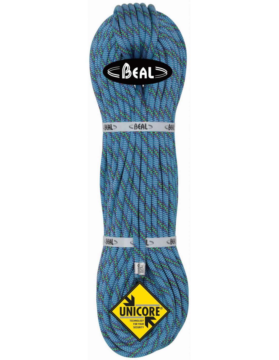 Beal Kletterseil 8,6 Cobra II Unicore - Dry Cover, blue, 50 m Seildurchmesser - 8.6 - 9.0 mm, Seilfarbe - Blau, Seillänge - 50 m, Seilvariante - Halbseil, von Beal