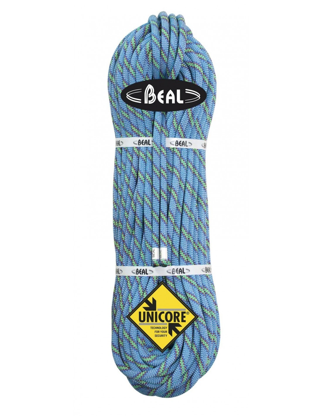 Beal Kletterseil Top Gun II 10,5mm - Unicore - Dry Cover - 60 Meter - Blau Seildurchmesser - 10.1 - 10.5 mm, Seilvariante - Einfachseil, Seilfarbe - Blau, Seillänge - 60 m, von Beal