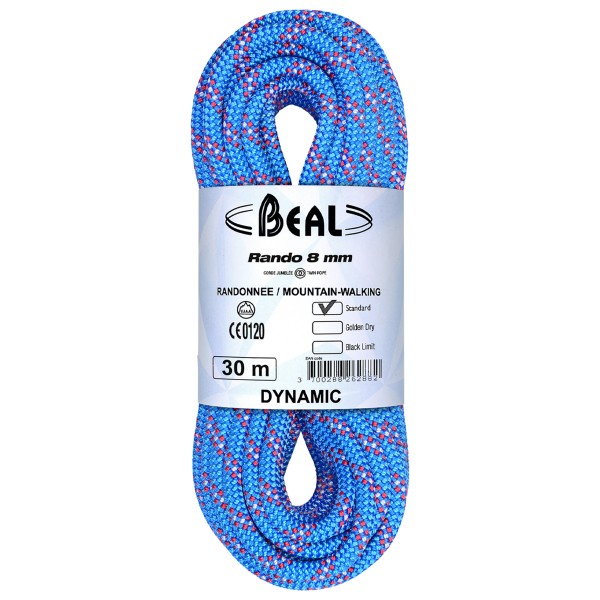 Beal - Rando 8 mm - Zwillingsseil Gr 20 m blau von Beal
