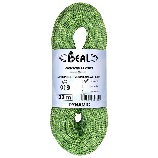 Beal - Rando 8 mm - Zwillingsseil Gr 30 m grün von Beal