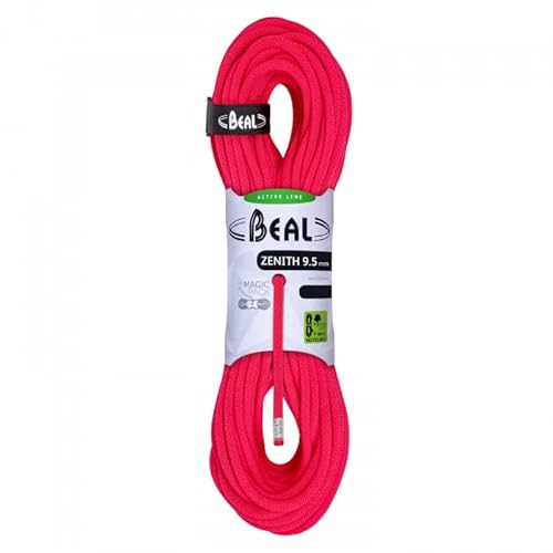 Beal Zenith 9.5MMX200M SOLID PINK Kletterseil, Uni, Einheitsgröße von Beal