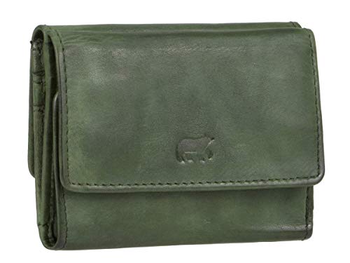 Bear Design Portemonnaie Geldbörse Leder Minibörse 10x7,5cm grün von Bear Design