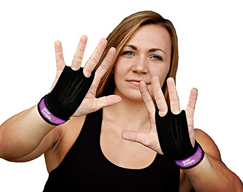 Bear KompleX 2-Loch Leder Hand Grips für Gymnastik, Crossfit, Klimmzüge & Gewichtheben - Pull Up Grips für mehr Komfort & perfekten Halt - idealer Handschutz vor Rissen & Blasen - Damen & Herren von Bear KompleX