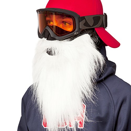 Beardski Herren Santa weiß Maske, Herren, Santa White von Beardski