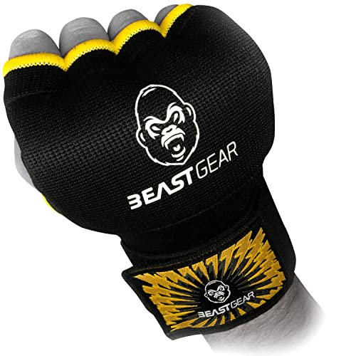 Beast Gear Pro Boxen Innenhandschuhe - Hochwertige Gel Box-Handschuhe für Kampfsport, MMA und Martial Arts - Extra-Large von Beast Gear